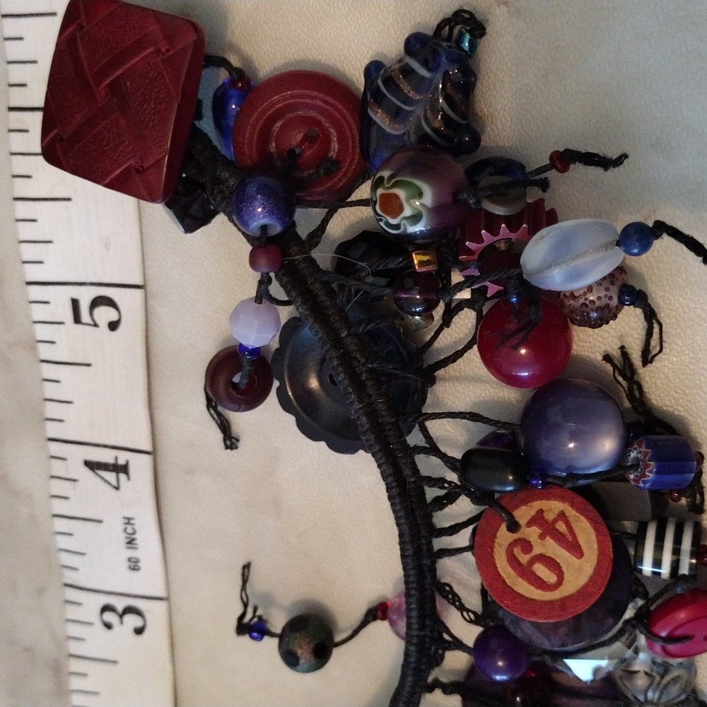 Beautiful Multi Style Beads Statement Bracelet. - image 6